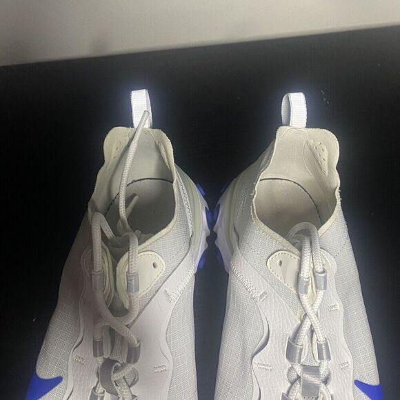 Nike React Element 55 Running Shoes White/ Royal Blue Sneakers SZ 11 BQ6167-100 - Picture 5 of 11